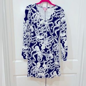 XS long sleeved Lilly Pulitzer Octopus Pattern Dress